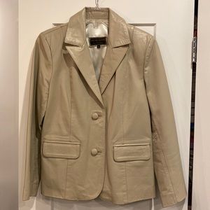Genuine Argentine leather cream jacket size L